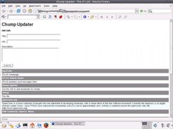 Web-interface to add a link to the Live-bookmarks/RSS-feed