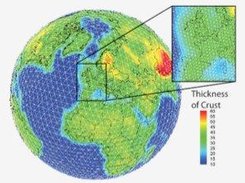 The RSTT model is defined on a global tessellation mesh.
