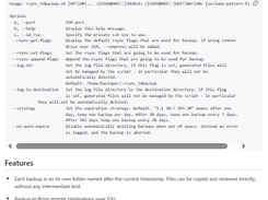 Rsync time backup Screenshot 1