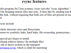 rsync Screenshot 2