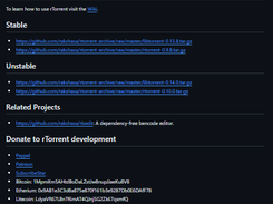 RTorrent BitTorrent Client Screenshot 1