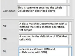 Dialog to insert a new Documentation Entry