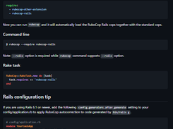 RuboCop Rails Screenshot 1