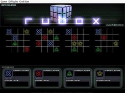 A 4 player game of "Noughts and Crosses" in progress