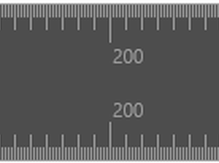 Simple onscreen ruler