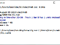 The message window  is useful when something goes wrong.