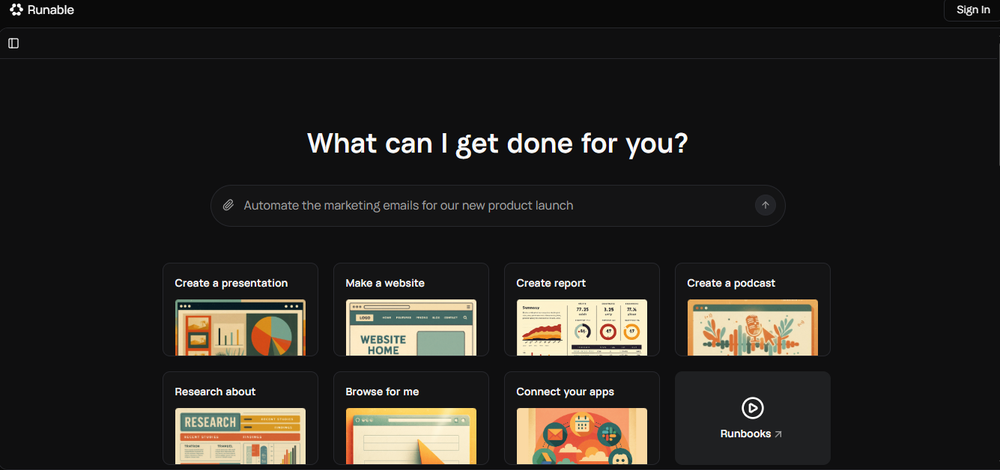 Runable Screenshot 1