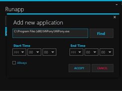 Adding/Editing application