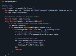 Rust Telegram Bot Library Screenshot 1