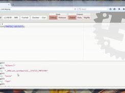 sample screenshot - Hello world in Rust programming language