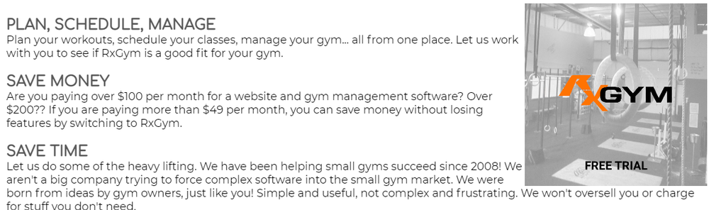 RxGYMsoftware Screenshot 1