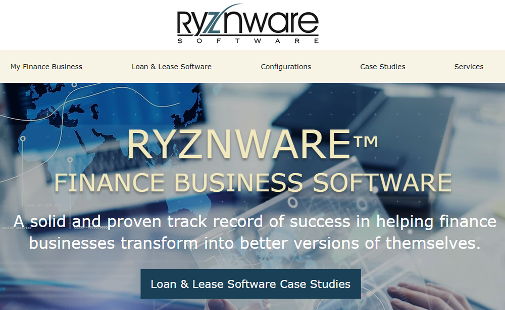 Ryznware Asset Finance Software Screenshot 1