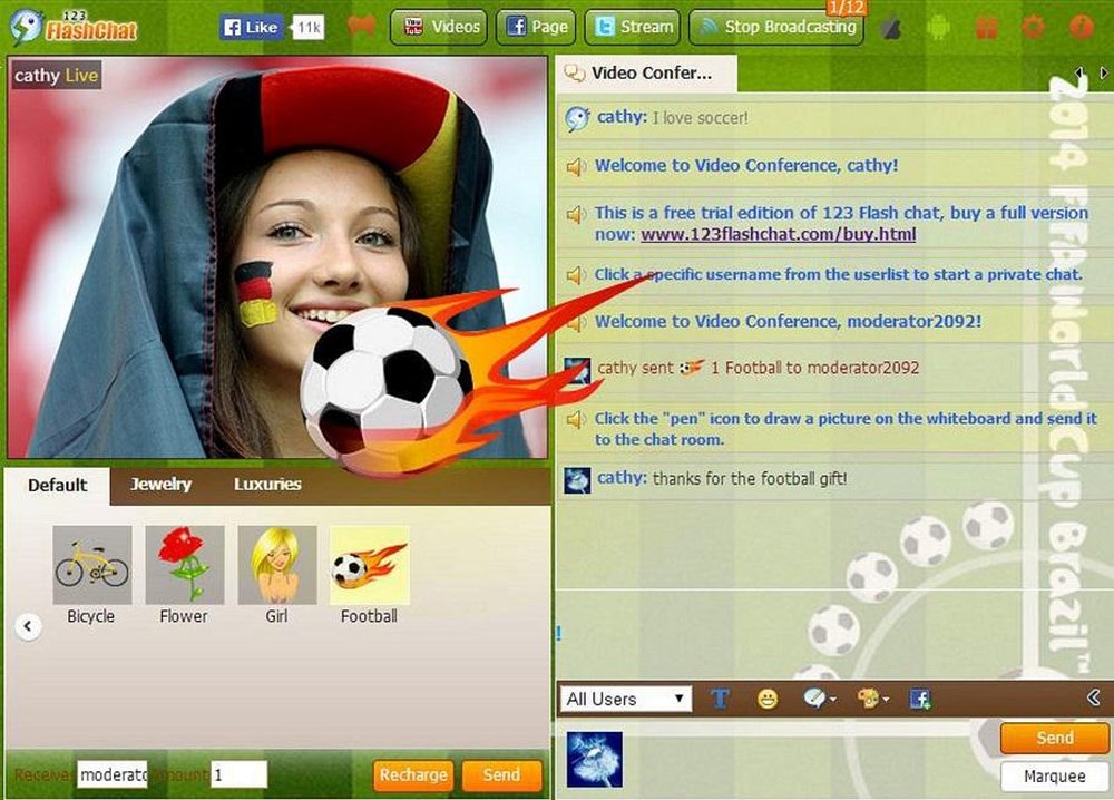 123 Flash Chat Screenshot 1