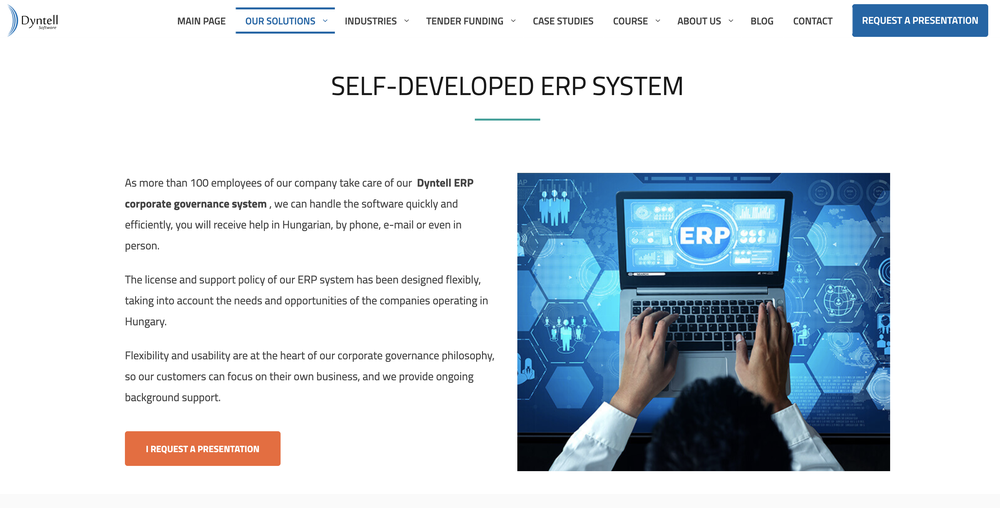 Dyntell ERP Screenshot 1