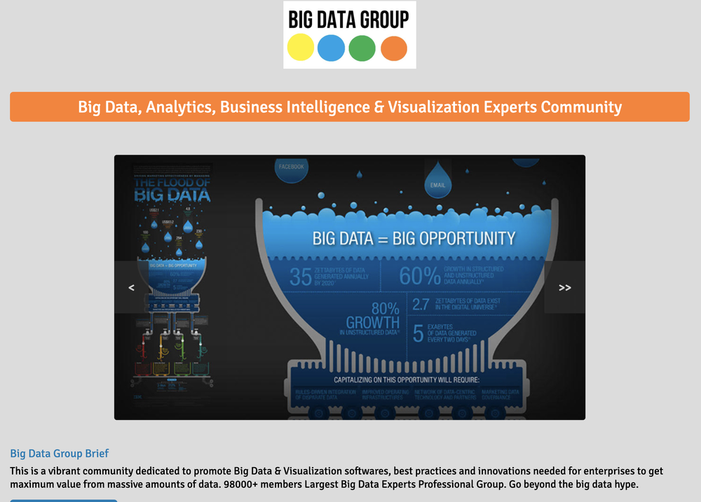 Big Data Group Screenshot 1