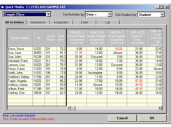 st Class GradeBook-QuickMark