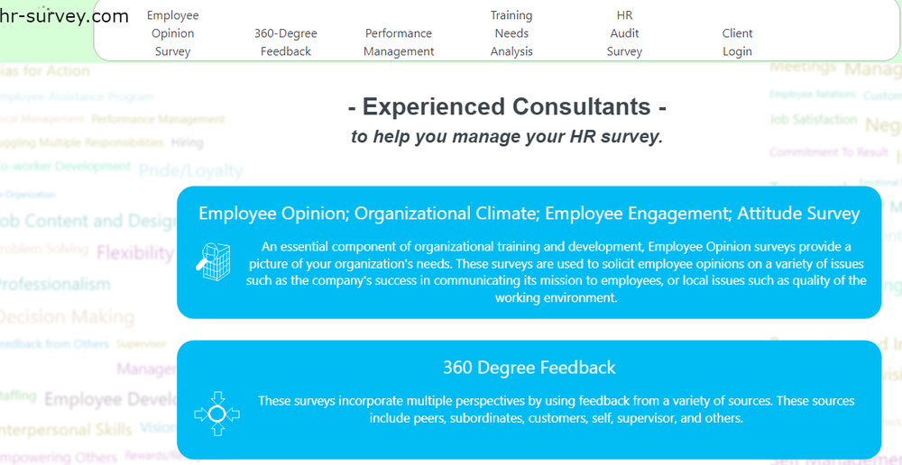 HR-Survey Screenshot 1