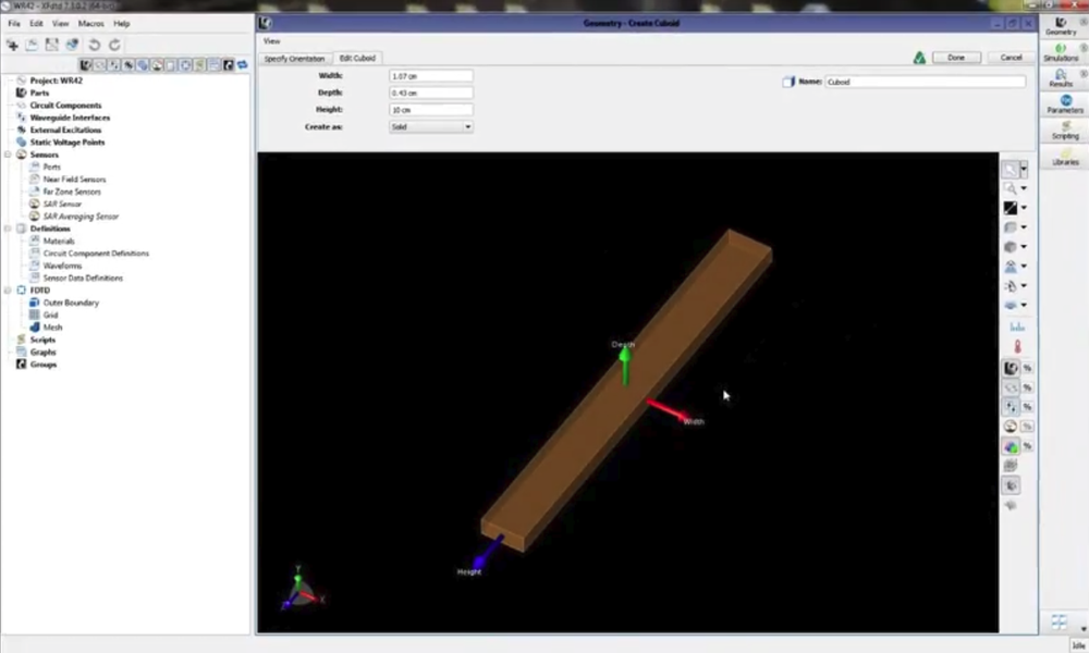 3D Electromagnetic Simulation-Design