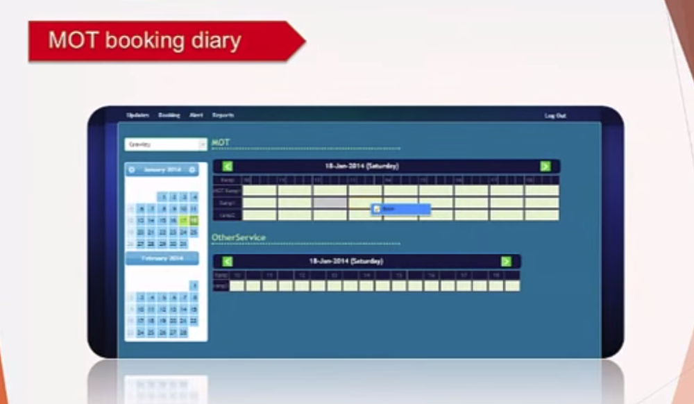 4dGarageManager-Booking