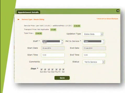 4d Pet booking software-AppointmentDetail