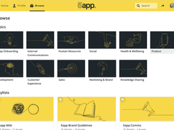 Browse page example layout