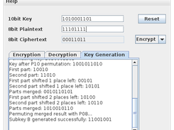 S-DES Crypto App Screenshot 2