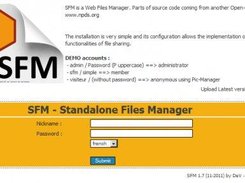 SFM - 1 - Identification screen