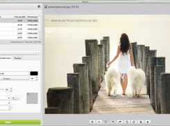 With watermark.