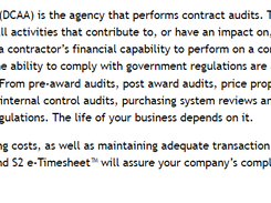 S2 Project Accounting Screenshot 1