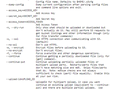 S3cmd Screenshot 1