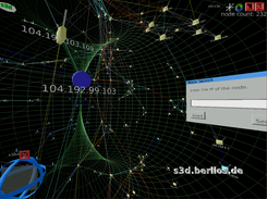A live shot of olsrs3d, with many new nice features