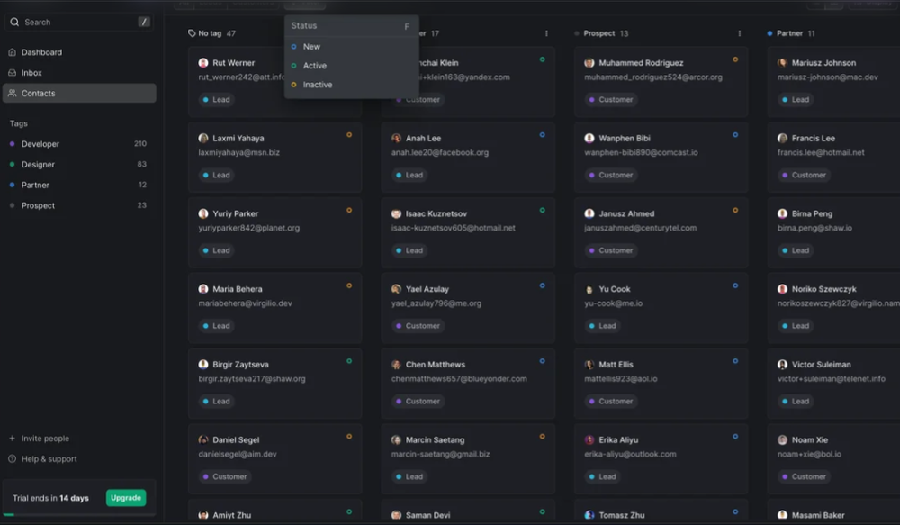 SaaS UI Screenshot 1