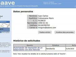 Historial y seguimiento de las solicitudes con SAAVE