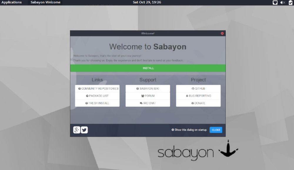 Sabayon Linux Screenshot 1