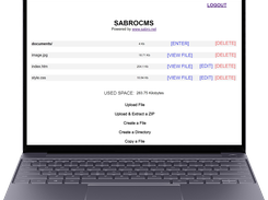 SabroCMS cms and Online FTP PHP Script