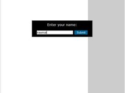 Login screen