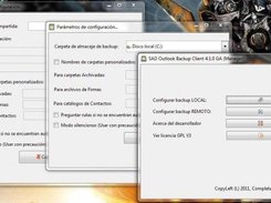 SAD OBC Manager (Configuración de almacenaje local y remoto