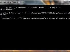 Compresión en RAR del backup