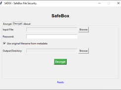 Decryption tab