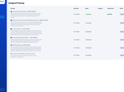 Interactive cybersecurity training module: lesson view