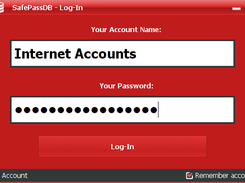 SafePassDB 1.0.4 Login Screen