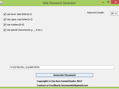 Safe Password Generator