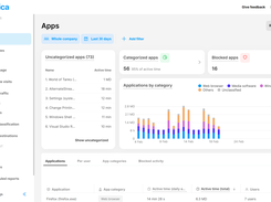 Safetica Console Apps Dashboard