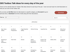 Toolbox talks for every day of the year