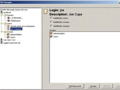 Managing a User with the SAFMQ Java Manager