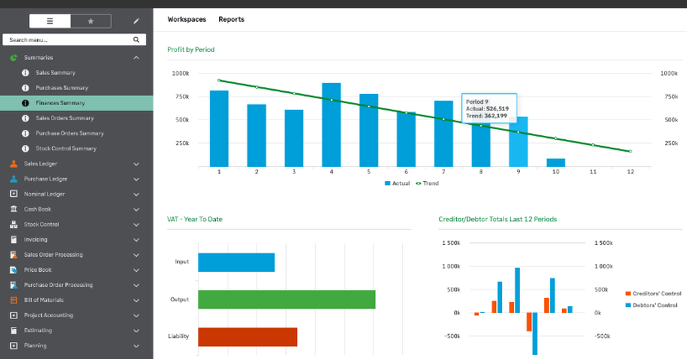 Sage 200 Evolution Screenshot 1