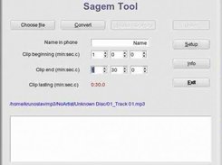 Screenshot of main window