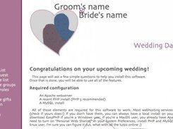 welcome screen at first install