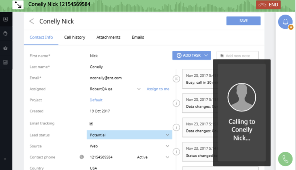 Sales Dialer Screenshot 1