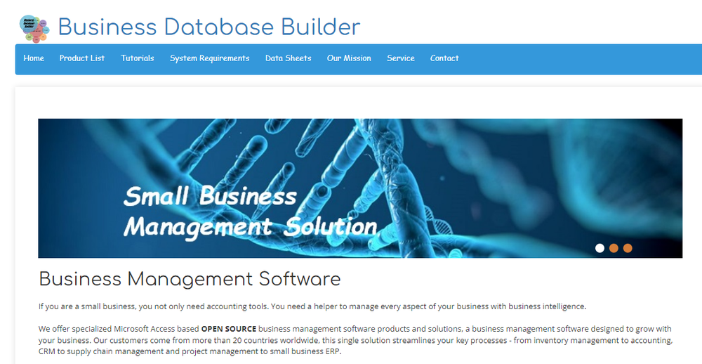Sales Management Database Screenshot 1